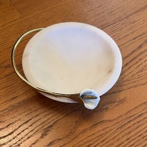 Michael Aram Gold and White Calla Lily Plate